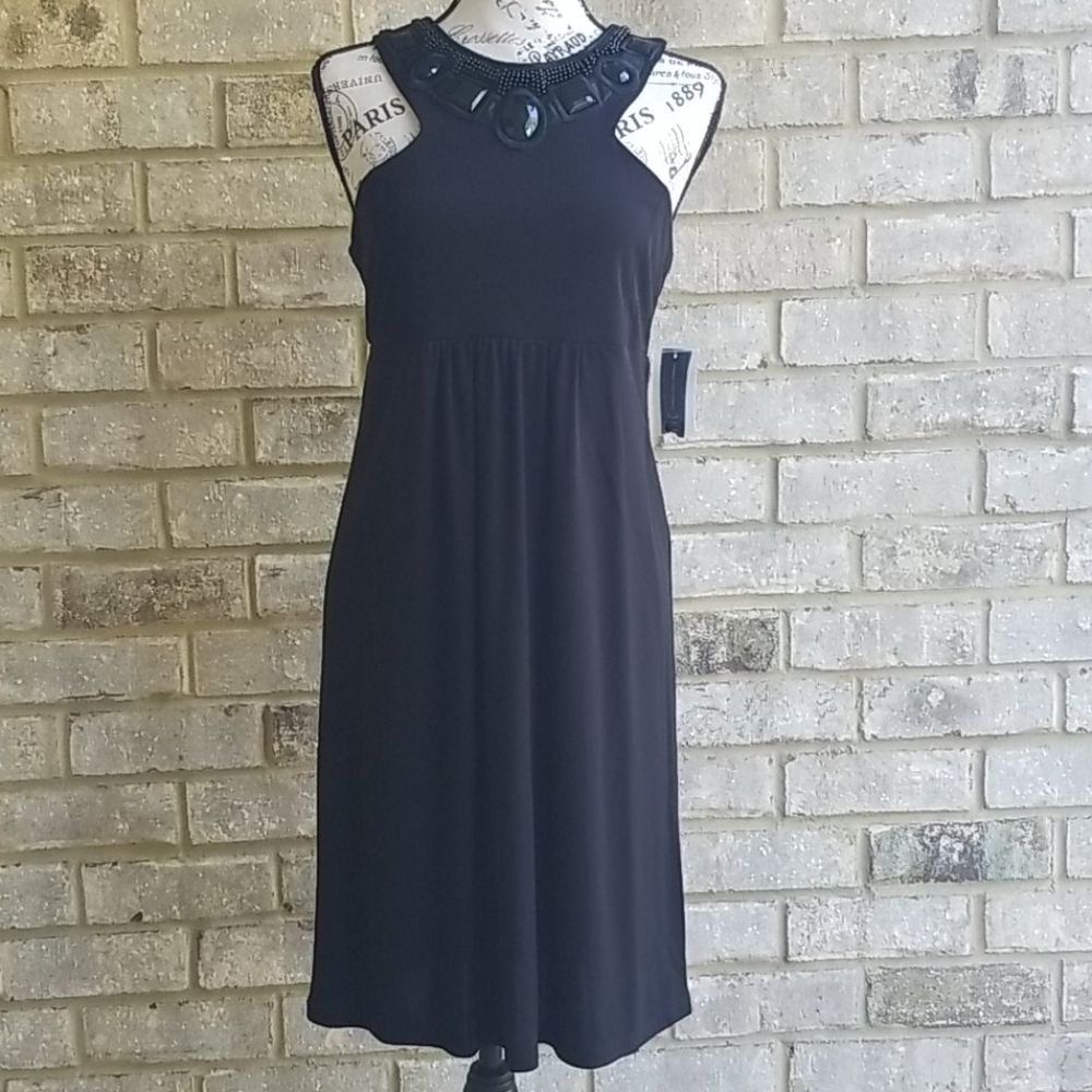 NWT Gorgeous INC international Dress Black Sz M - Picture 2 of 8